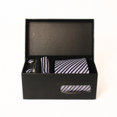 THE BLUE MULTI STRIPED COMBO BOX